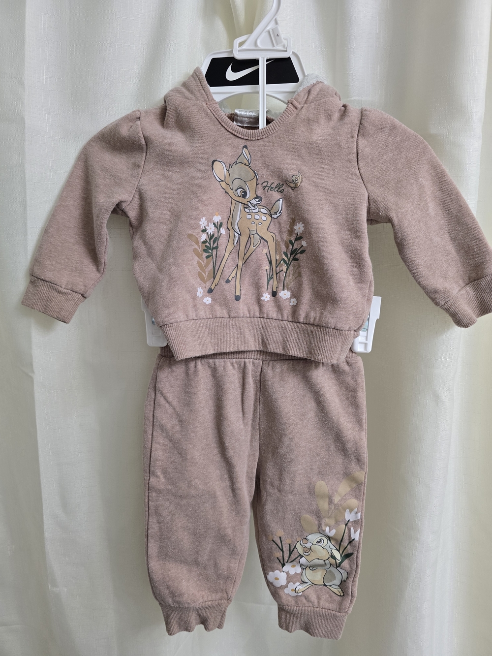 Disney Mauve Pink Bambi Hoodie & Jogger Set